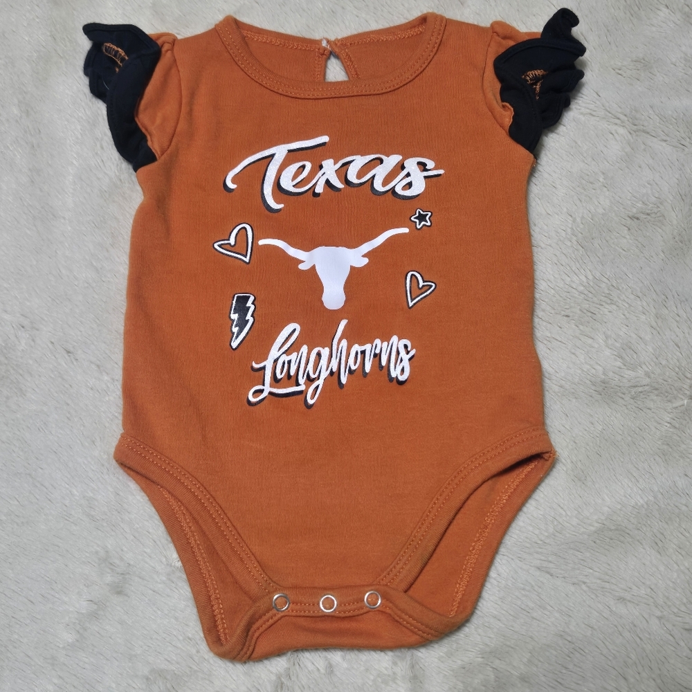 University of Texas Longhorns baby onsie, newborn onsie 0-3m